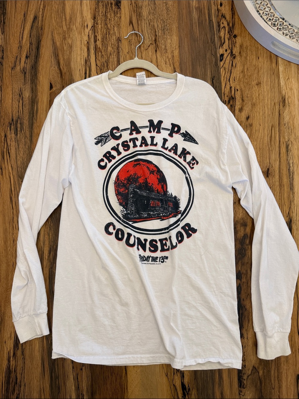 Camp Crystal Lake Counselor Long-Sleeve Shirt - White Friday the 13th